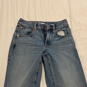 Garage Light Blue Straight Leg Jeans